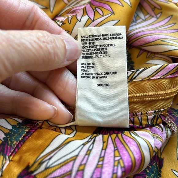 FREE PEOPLE Normani Bias Floral Printed Midi Skirt Drapey in Honey Size 4 NEW - Picture 12 of 15